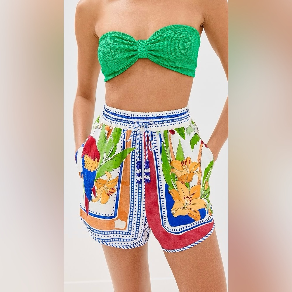FARM Rio Tropical Destination Off-White Shorts - Picture 12 of 16